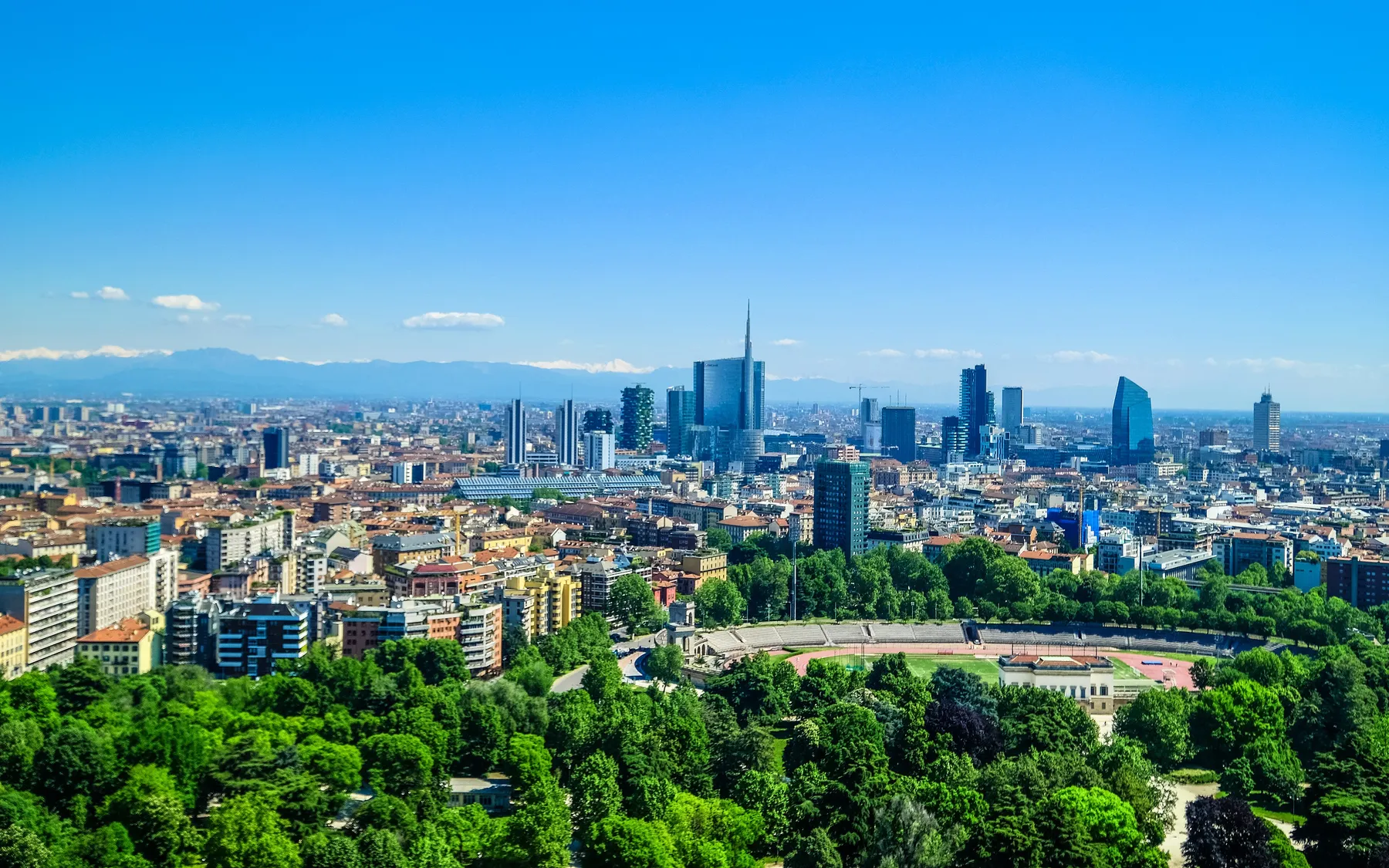 The Porta Nuova skyline in Milan.