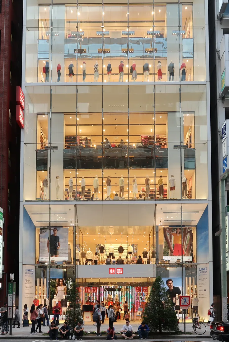 Uniqlo’s Ginza store in Tokyo, part of Fast Retailing.