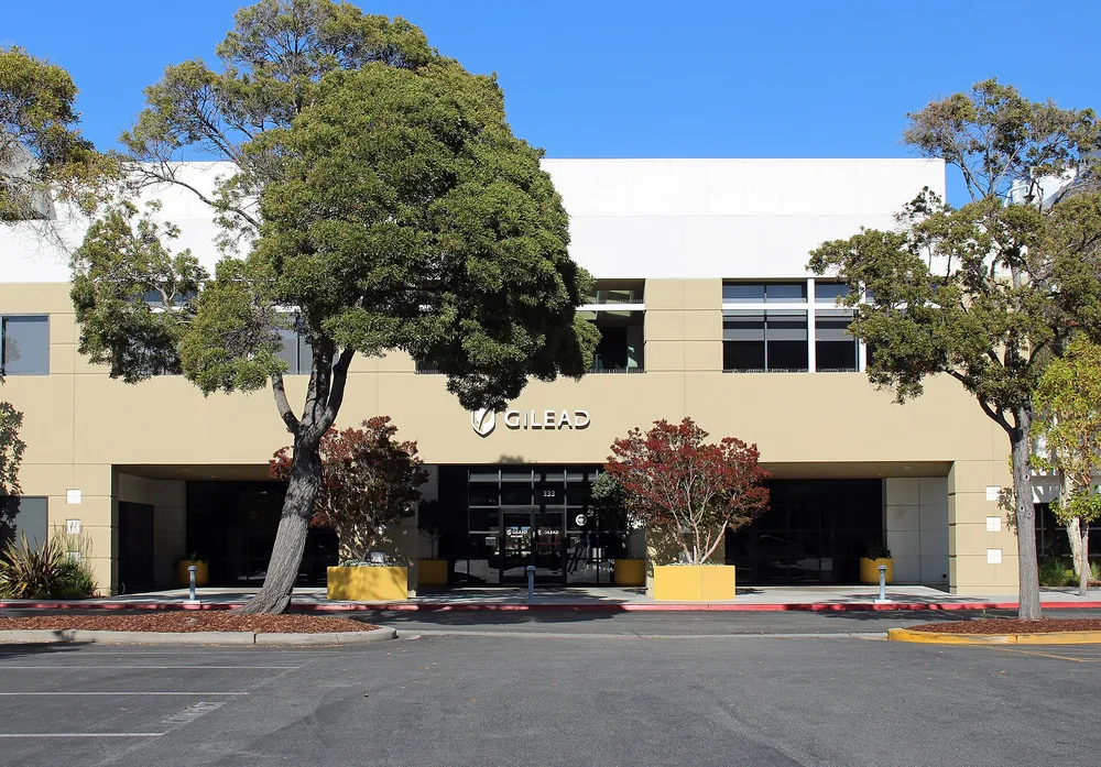 Gilead Sciences offices on Lakeside Drive in Foster City, California.