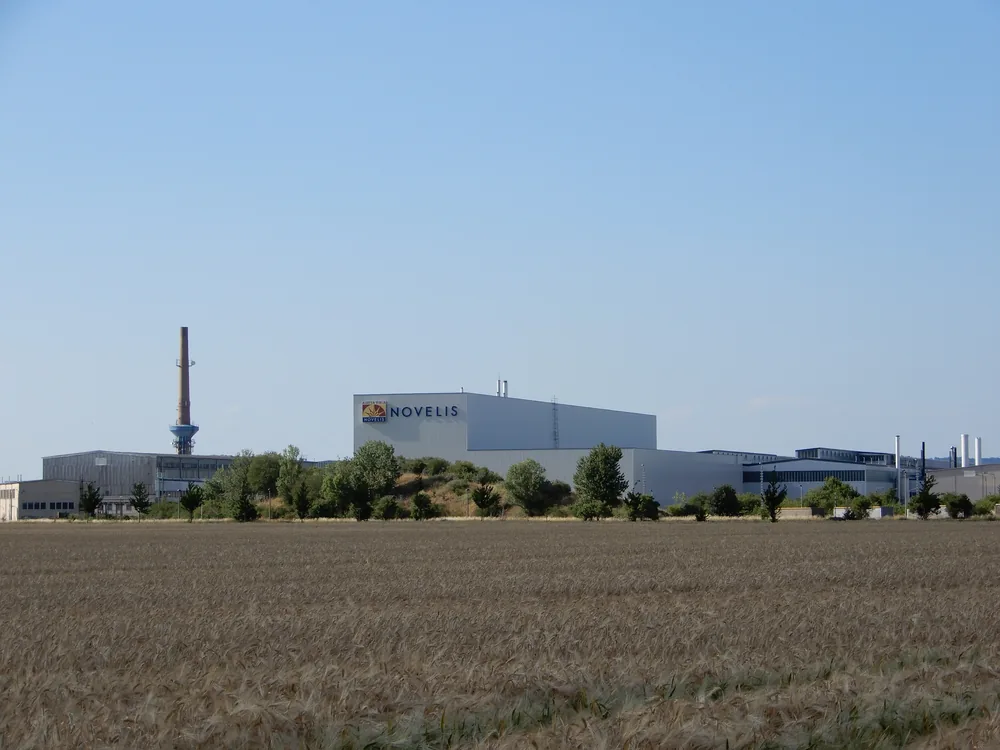 The Novelis aluminium plant at Nachterstedt, Germany.