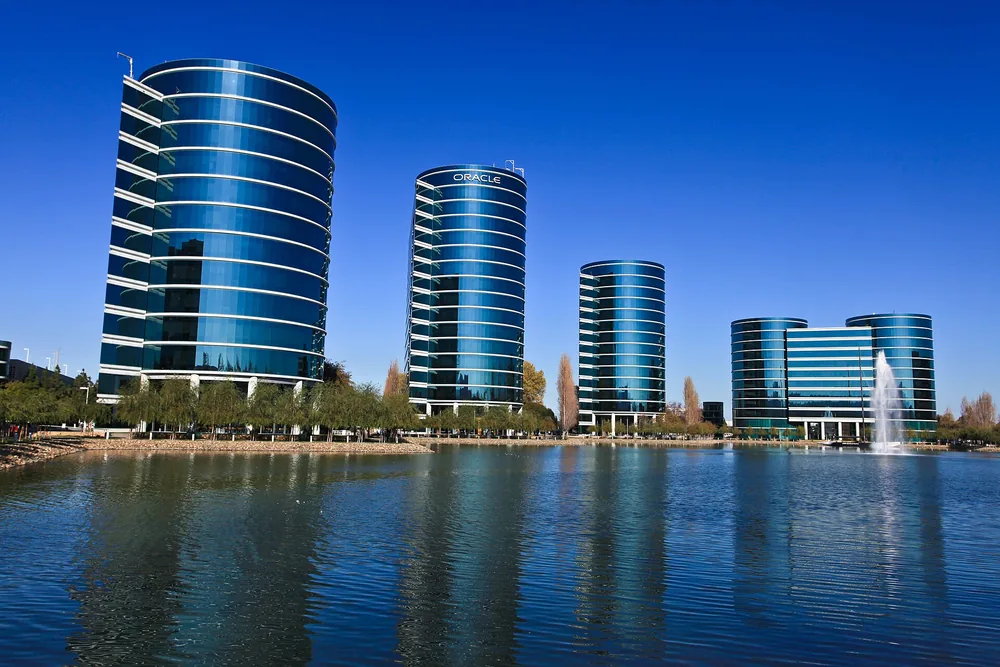 Oracle’s office towers in Redwood Shores, California.