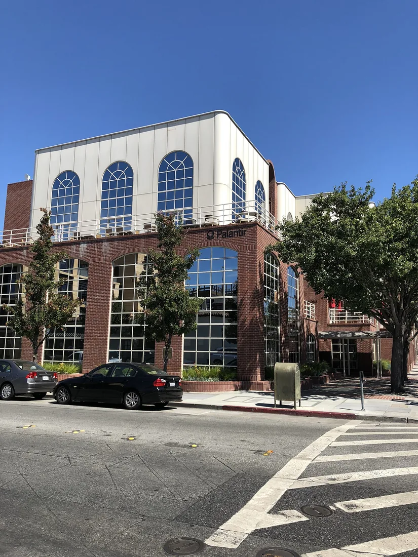 A Palantir office building in Palo Alto, California.