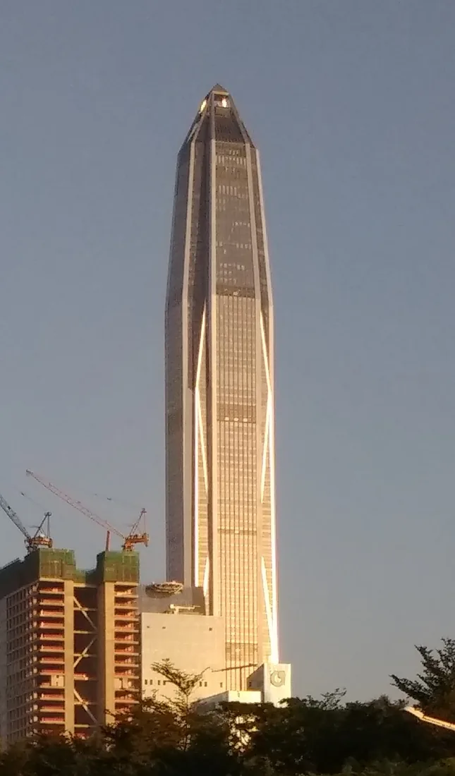 The Ping An Finance Centre tower in Shenzhen.