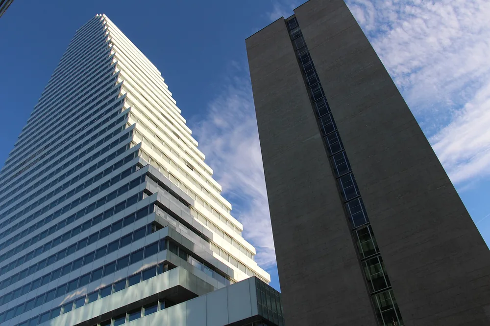 Roche’s Building 1 headquarters tower in Basel, Switzerland.