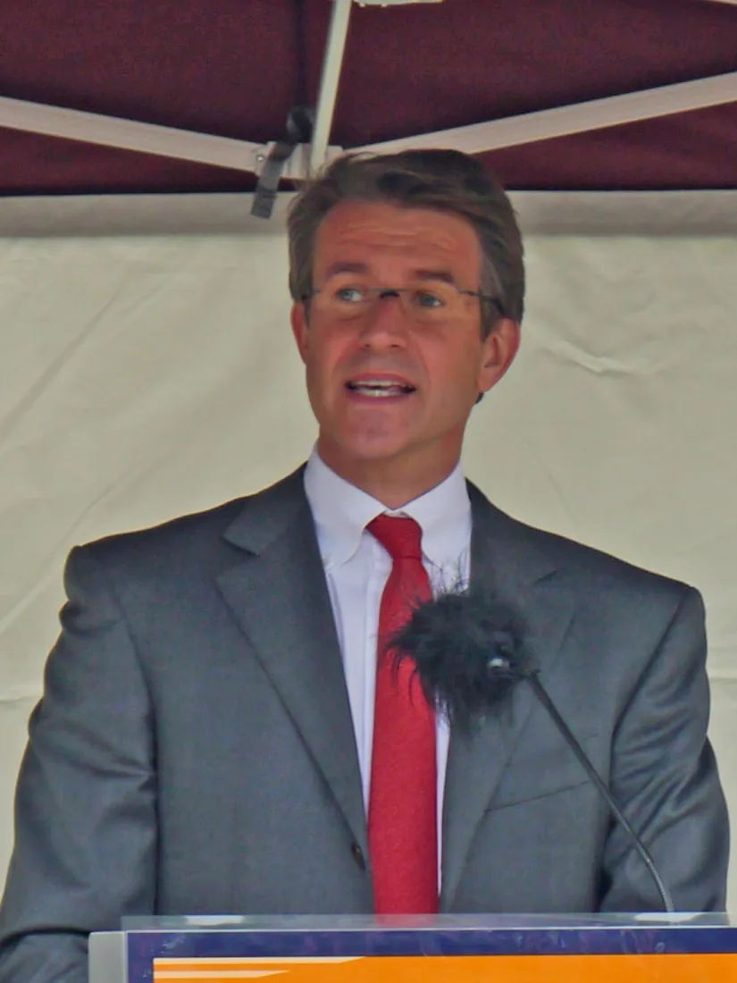 Stefan Quandt speaking at an exhibition opening in Bad Homburg in 2015.
