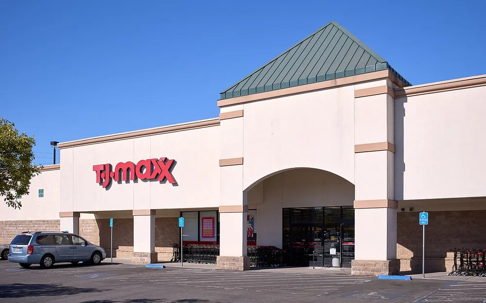 A TJ Maxx store, one of the TJX group’s retail brands.
