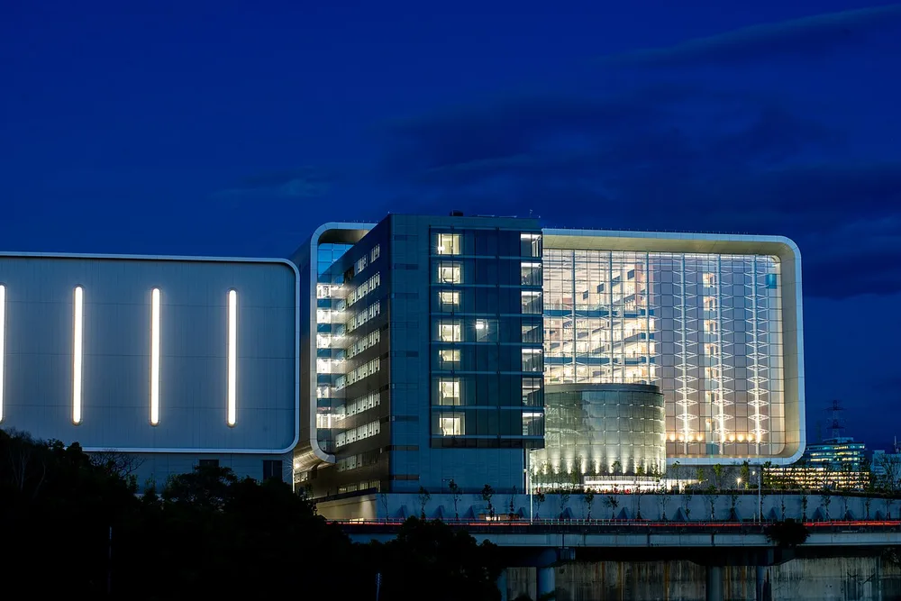 TSMC’s Global R&D Center at night.