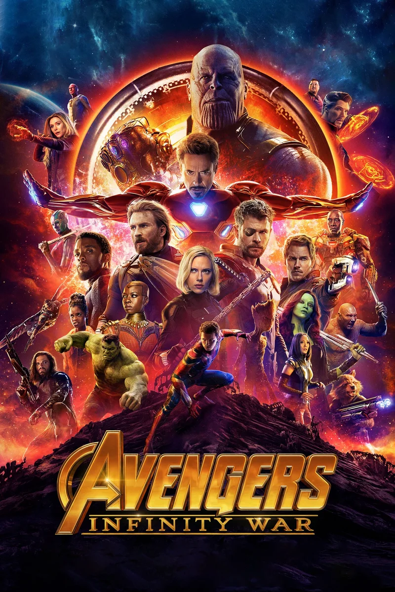 The theatrical poster for Avengers: Infinity War.