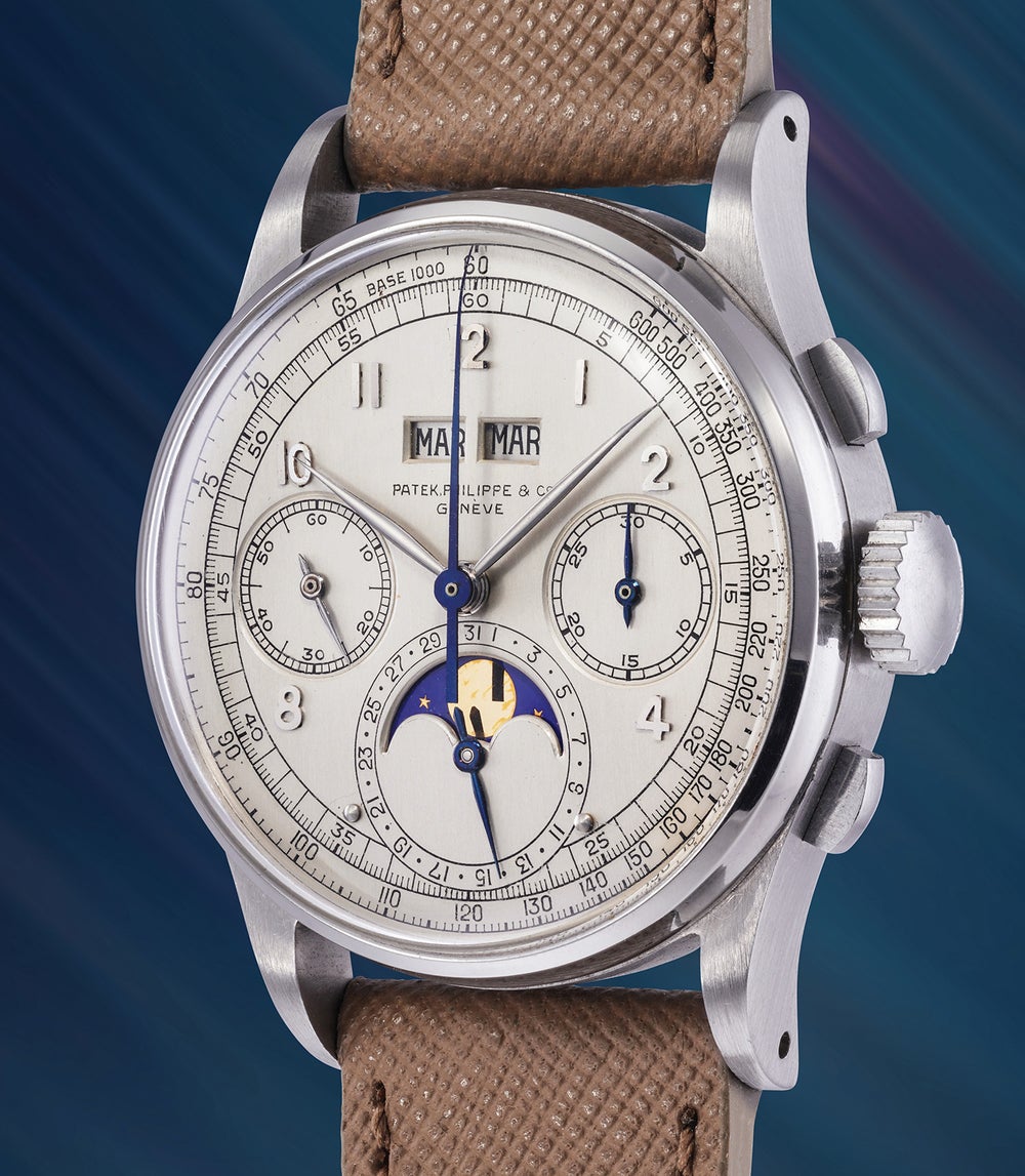 Photograph: Patek Philippe 1518 — stainless steel