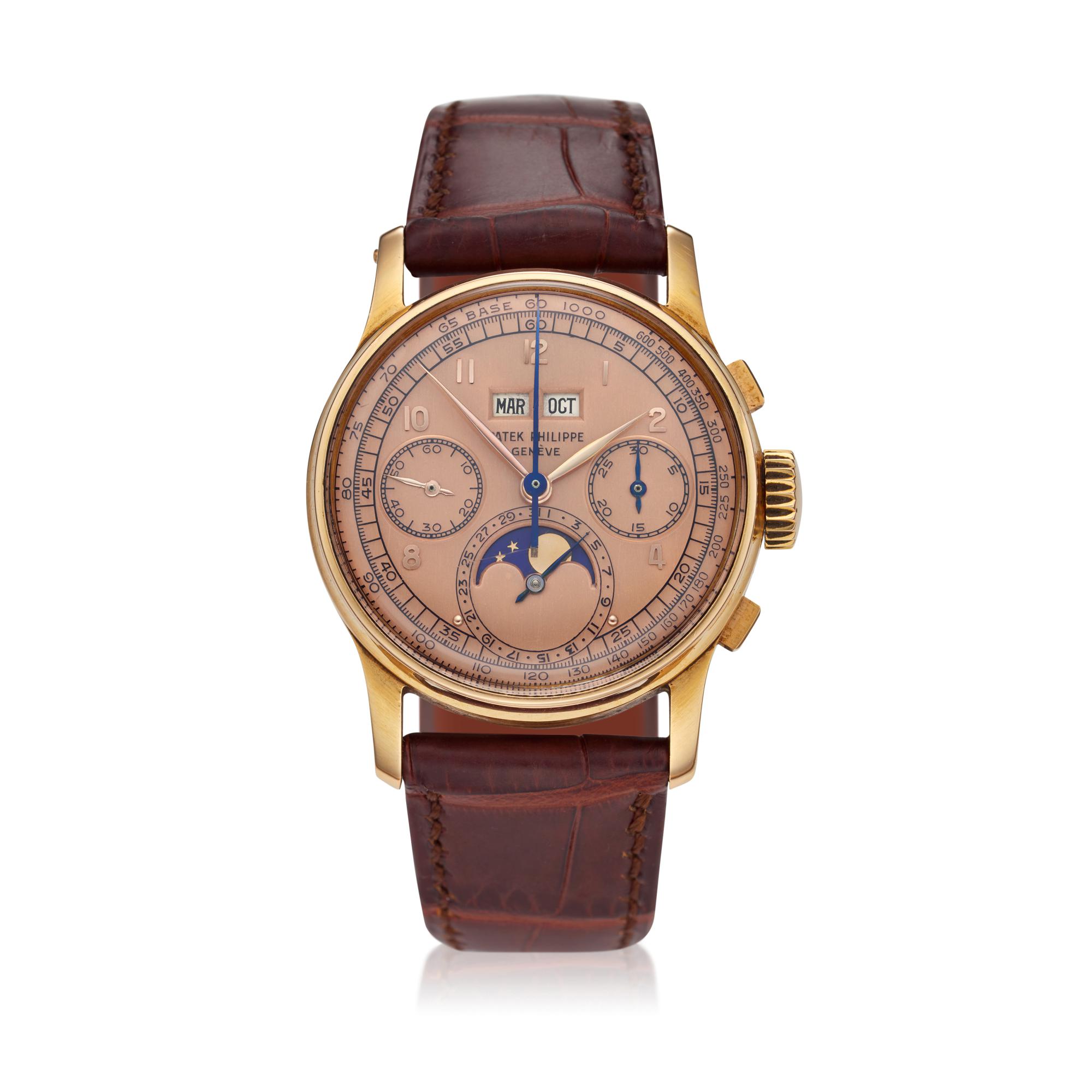 Photograph: Patek Philippe 1518 — Prince Tewfik, “Pink on Pink”